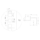 RAX-VL-X32-X1 - Vertikale Montageleiste, 32 HE